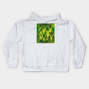 Arachnophobia Green Yellow Kids Hoodie